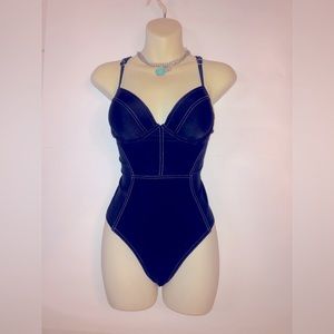 Size small all black super sexy one piece